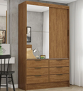 Ver imagem 1 de Guarda Roupa Sevilha 2 Portas Plus Cinamomo - Carioca