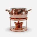 Ver imagem 1 de Conjunto para Fondue Rechaud em Cobre Puro Artesanal 1400ml