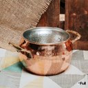 Ver mais imagens de Conjunto para Fondue Rechaud em Cobre Puro Artesanal 1400ml