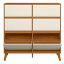 Ver imagem 7 de Cômoda Sapateira para Quarto 120cm x 120cm Dora Bege/Cinamomo/Off White