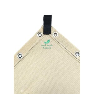 Sombrite Tela Toldo Garagem Lona Shade 90% Bege 4x3 Bainha e Ilhós