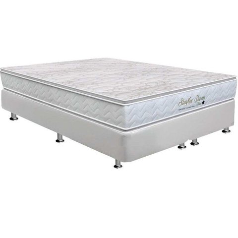 Cama Box King: Colchão Molas Enadas Orthoflex Master Starflex Dream New+base White(193x203)