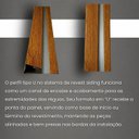 Ver imagem 4 de Perfil Final Amadeirado Barra 3M Marrom Formaco Decor