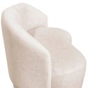 Ver imagem 6 de Namoradeira Decorativa Beatriz Orgânica Bouclé Marfim