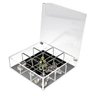 Porta Joias Acrílico Square com tampa articulada e 9 Nichos Centauri Acrílicos PJ-S09 - 2