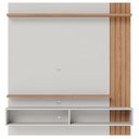 Ver imagem 5 de Painel para Tv Home Suspenso Ambiente Juriti 1.5 Off White Matte Freijó - Colibri