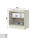 Ver imagem 2 de Balcão 2 Portas Fineze Henn 80cm (sem Tampo) Modulado