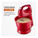 Ver imagem 3 de Batedeira Convencional Power Prática B-44-R 3,6L 400W 3 Velocidades 110V