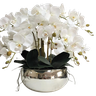 Arranjo Artificial 10 Hastes Orquídeas Silicone e Vaso - 2