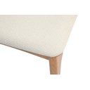 Ver imagem 3 de Cadeira de Jantar Livia Madeira Amêndoa com Encosto Ergonomico em Palhinha:linho Off White