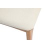 Cadeira de Jantar Livia Madeira Amêndoa com Encosto Ergonomico em Palhinha:linho Off White - 3