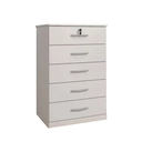 Ver imagem 1 de Cômoda Vane 013 5 Gavetas com Chave Organizador Quarto :Branca