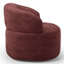 Ver imagem 6 de Kit 02 Poltronas Giratória Orgânica para Sala de Estar Living Helena L02 Linho Bordô - Lyam Deco