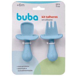Kit Talheres Silicone Introdução Alimentar Bebê, Buba - 1