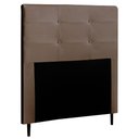 Ver imagem 1 de Cabeceira Cama Box Solteiro Luna 90cm Corano Marrom
