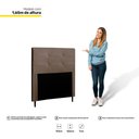 Ver imagem 3 de Cabeceira Cama Box Solteiro Luna 90cm Corano Marrom