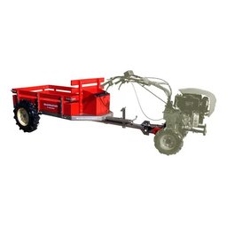Carreta Tracionada Fixa 400t Tração Dupla P Motocultivador - 2