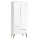 Ver imagem 6 de Quarto de Bebê Theo 2 Portas com Cômoda com Porta Branco Acetinado com Pés Amadeirado - Reller