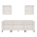 Ver imagem 3 de Cozinha Completa Liz 10 Portas 5 Prateleiras 100% MDF Branco/Fendi - Genialflex