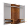 Painel Celeno para Tv 55 Polegadas Off White Nature Ripado - 3