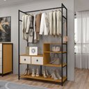 Ver imagem 2 de Closet Sevilha 2 Gavetas 3 Prateleiras Nature - Art Panta