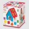 CASINHA ENCAIXE GEOMETRICO DIDATICA INTERATIVA EM MADEIRA BRINQUEDO ATIVIDADE INFANTIL - 1