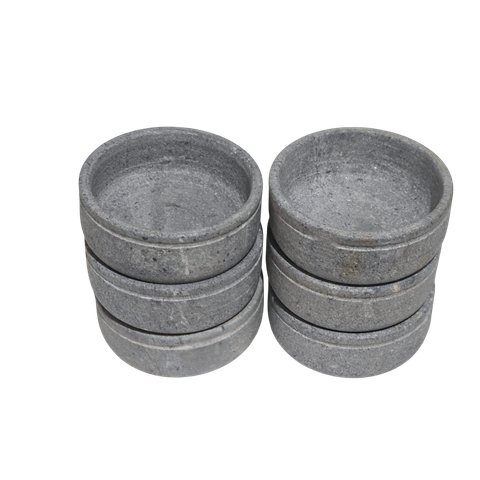 Kit 6 Cumbucas de Pedra Sabão 300ml – Mantém o Calor