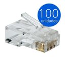 Ver imagem 2 de  Kit Alicate De Crimpar/testador Cabo Rede/100 Conector Rj45