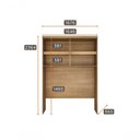 Ver imagem 3 de Modulado Aéreo Casal 4 Portas - Linea-cumaru-fendi - Móveis Novo Horizonte
