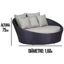 Ver imagem 3 de Chaise Sofá Livia Varanda Jardim Preto