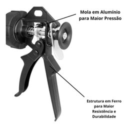 Pistola Aplicador Silicone Fechado Tubular Starfer 02002744 - 4