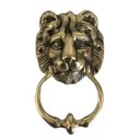 Ver imagem 5 de Aldrava Leão Batedor De Porta Bronze Batente Artesanal 18 Cm