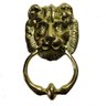 Aldrava Leão Batedor De Porta Bronze Batente Artesanal 18 Cm - 1