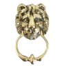 Aldrava Leão Batedor De Porta Bronze Batente Artesanal 18 Cm - 4