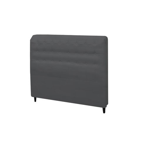 Cabeceira Dama New Plus Casal 1400mm Suede Cinza - Simbal