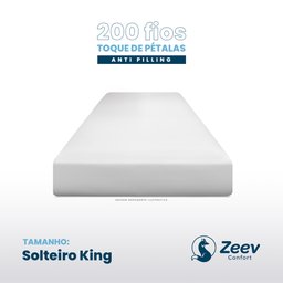 Lençol Solteiro King 200 Fios Toque de Pétalas Anti-pilling - 2