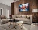 Ver imagem 2 de Quadro Decorativo Canvas Abstrato Formas Geométricas Colorida Desenhos Gg