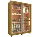 Ver imagem 4 de Guarda-Roupa Solteiro 2 Portas Reflectante com LED com Pés 100% MDF Royale