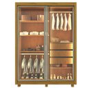 Ver imagem 2 de Guarda-Roupa Solteiro 2 Portas Reflectante com LED com Pés 100% MDF Royale