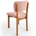 Ver imagem 7 de Cadeira para Sala de Jantar Cozinha Living Estofada Dara L02 Bouclê Rosê - Lyam Decor