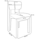 Ver imagem 5 de Cadeira para Sala de Jantar Cozinha Living Estofada Dara L02 Bouclê Rosê - Lyam Decor