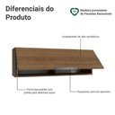 Ver imagem 3 de Armário Aéreo para Quarto 100 cm 1 Porta Basculante Rustic Neo Madesa