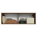 Ver imagem 4 de Armário Aéreo para Quarto 100 cm 1 Porta Basculante Rustic Neo Madesa