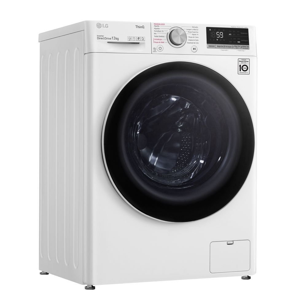 LAVADORA DE ROUPAS SMART LG 13KG 220V BRANCA COM INTELIGENCIA ARTIFICAL AIDDTM VC4 (FV5013WC4) - 10