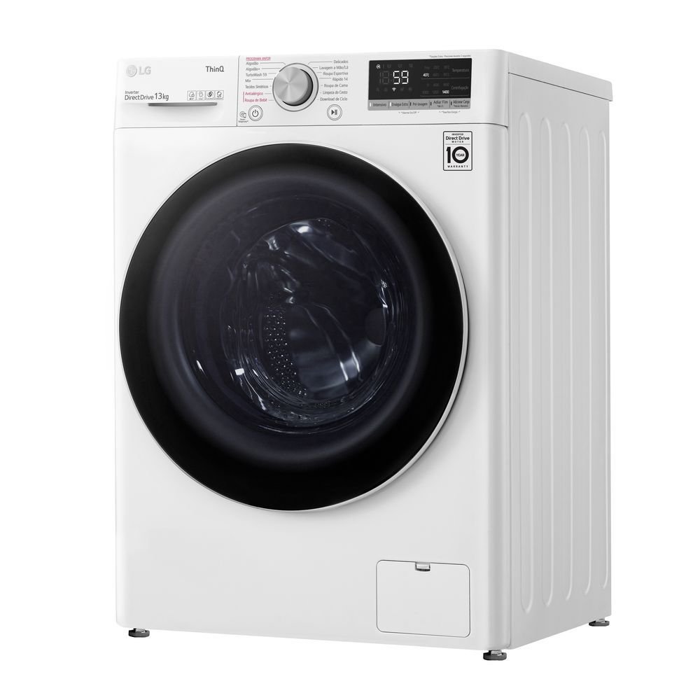 LAVADORA DE ROUPAS SMART LG 13KG 220V BRANCA COM INTELIGENCIA ARTIFICAL AIDDTM VC4 (FV5013WC4) - 9