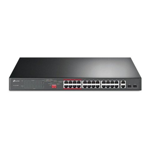 Switch Poe+ C/ 24 Portas 10/100mbps e 2 Portas Gigabit Tl-sl1226p