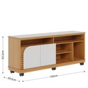 Ver imagem 2 de Rack Bancada Jurerê 1.5 Naturale Off White Matte - Colibri