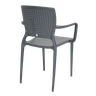Cadeira Safira com Braços Encosto Fechado Grafite 92049/007 Tramontina - 2