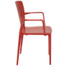 Cadeira Safira com Braços Encosto Fechado Vermelha 92049/040 Tramontina - 3