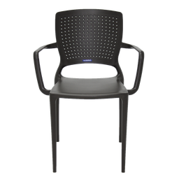 Cadeira Safira com Braços Encosto Fechado Marrom 92049/109 Tramontina - 4